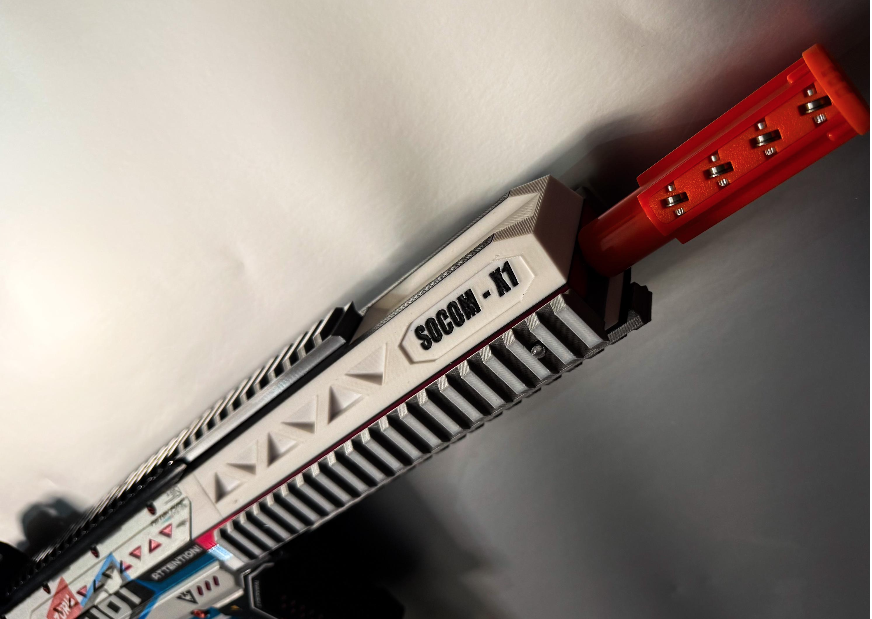 SOCOM X-1 Barrel Shroud for X-Shot Motorized Piston Pump
